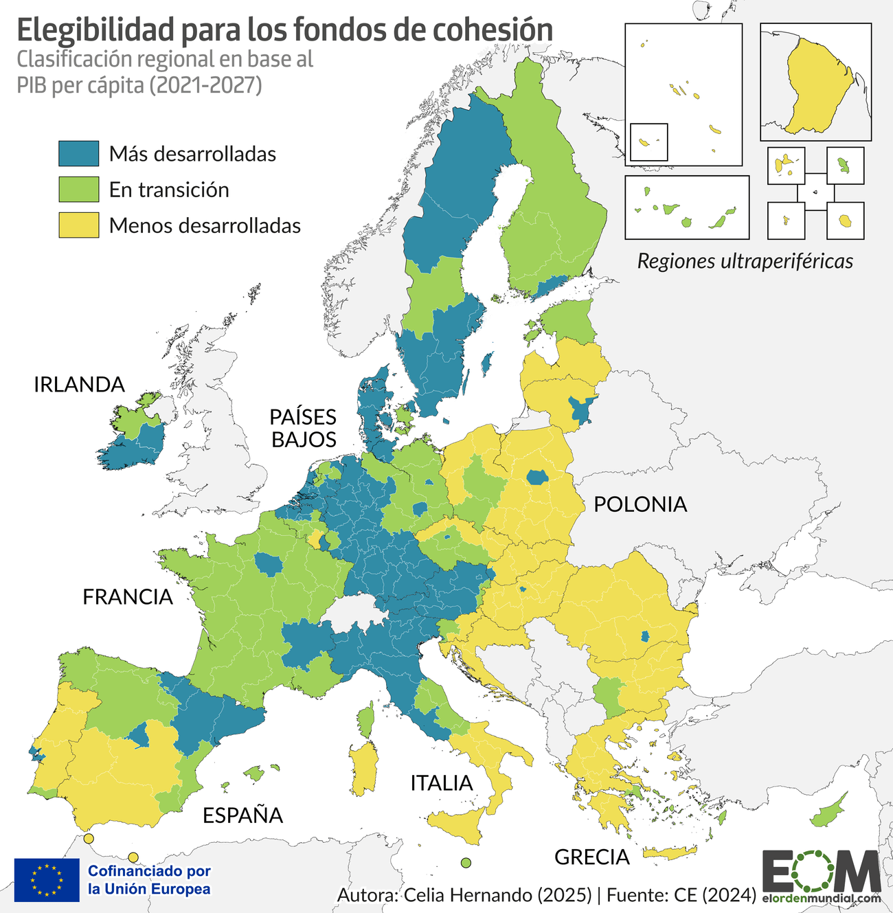 Cómo se eligen las regiones que reciben los fondos europeos móvil