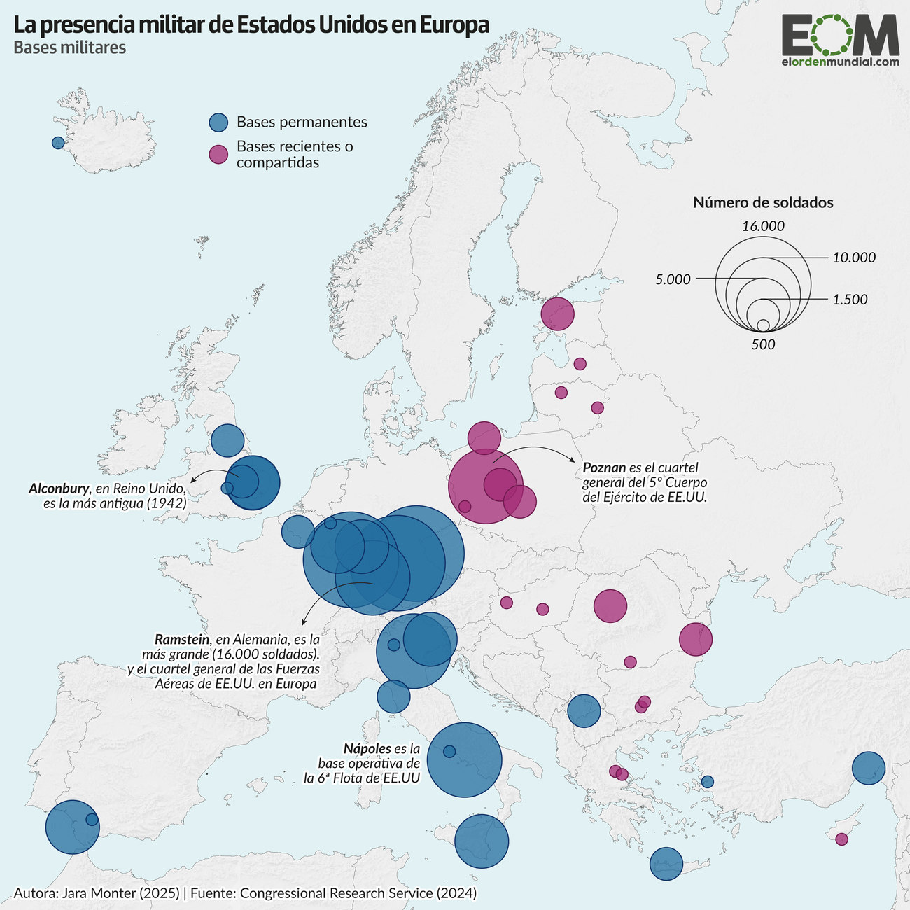 El Mapa De La Presencia Militar De Estados Unidos En Europa Mapas De 