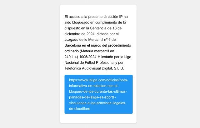 Un atropello a nuestros derechos: Telefónica y LaLiga bloquean el acceso a ‘El Orden Mundial’