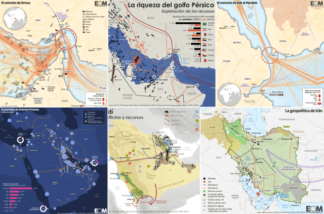Seis mapas para entender la importancia de Irán en la industria mundial del petróleo