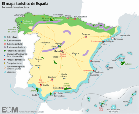Mapa de la geopolítica del turismo en España def
