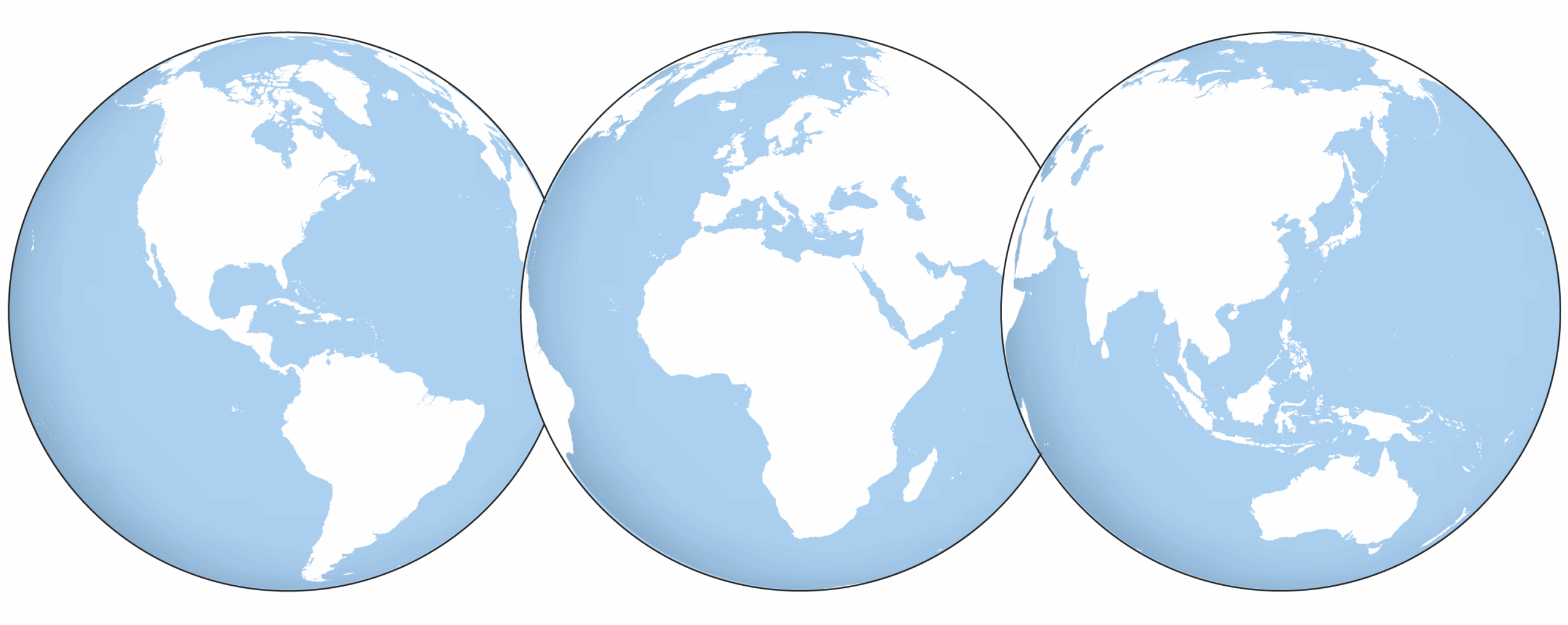 Proyección triglobal