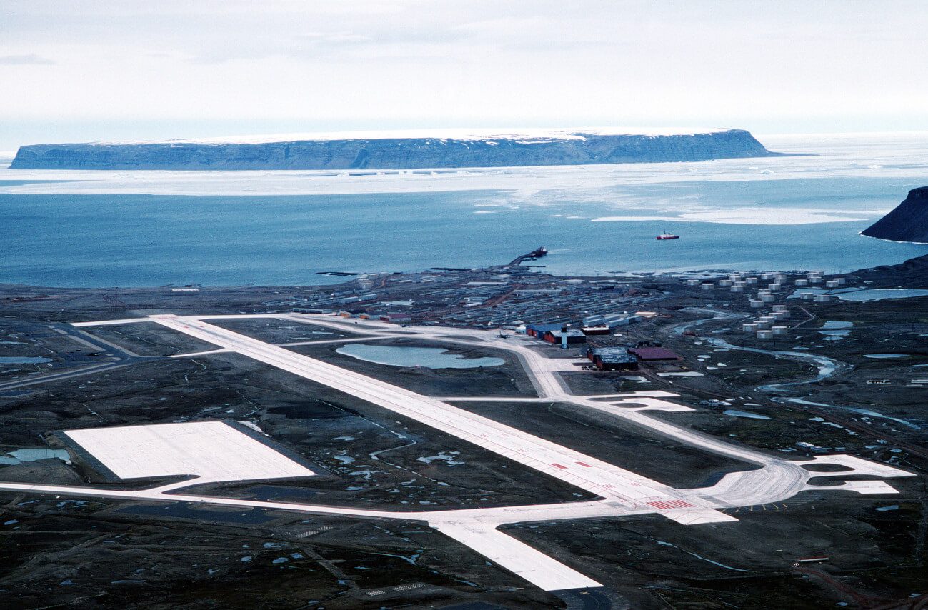 Base aérea de Estados Unidos en Pituffik, Groenlandia, en 1989