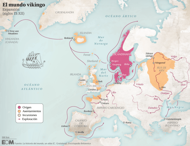 El mapa de los vikingos