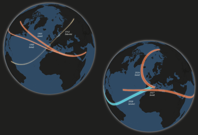 El eclipse del siglo en España, en mapas