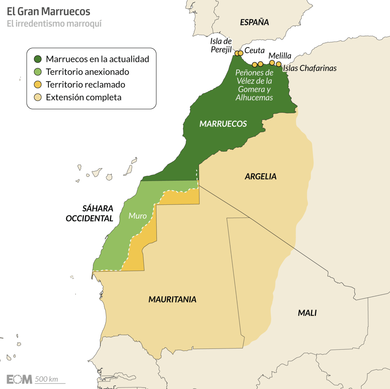 El mapa del Gran Marruecos