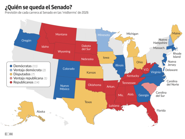 Mapas y gráficos para entender las ‘midterms’ en Estados Unidos
